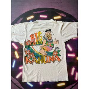 Vintage 1987 Fred Flintstone Kahuna shirt size Small FOTL tag